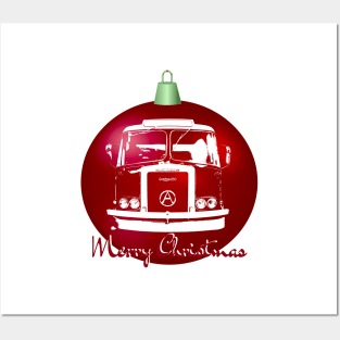 Atkinson Borderer British classic lorry monoblock Christmas ball special edition Posters and Art